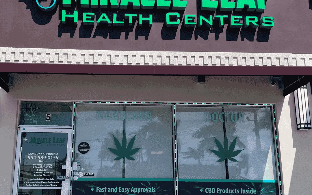 Miracle Leaf Hallandale Beach medical marijuana clinic storefront
