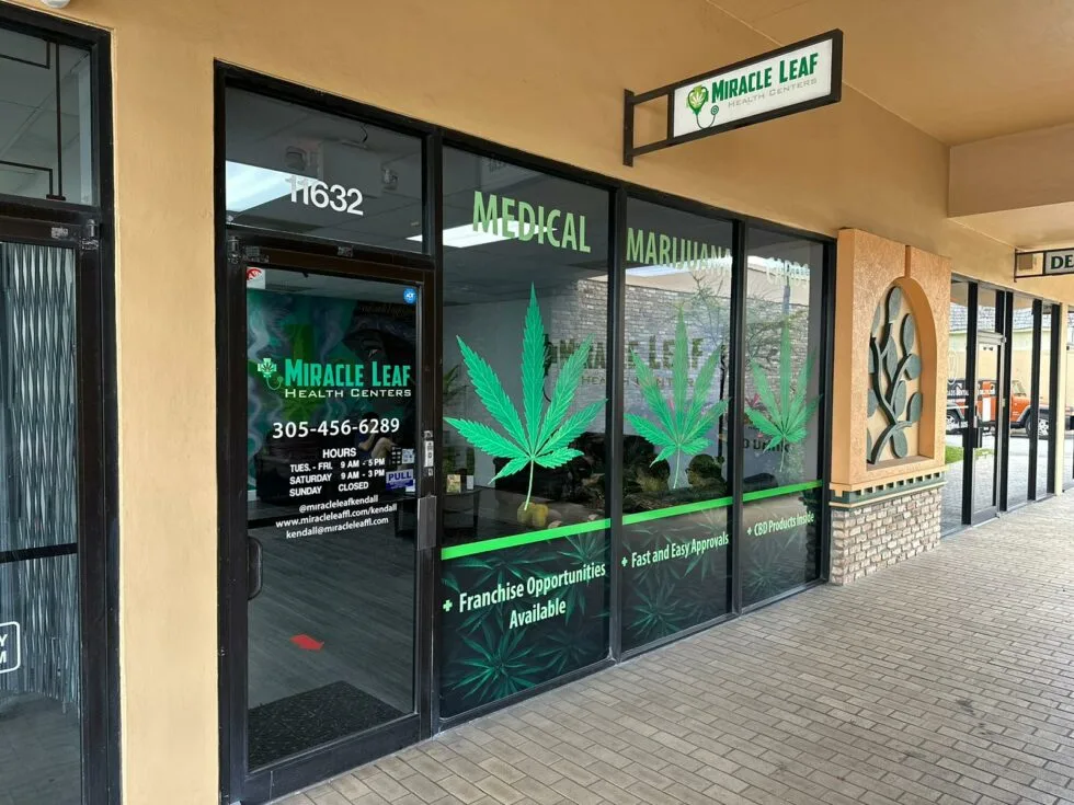 Miracle Leaf Kendall medical marijuana clinic storefront