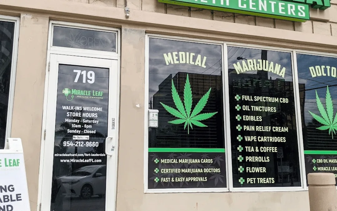 Miracle Leaf Fort Lauderdale medical marijuana clinic storefront
