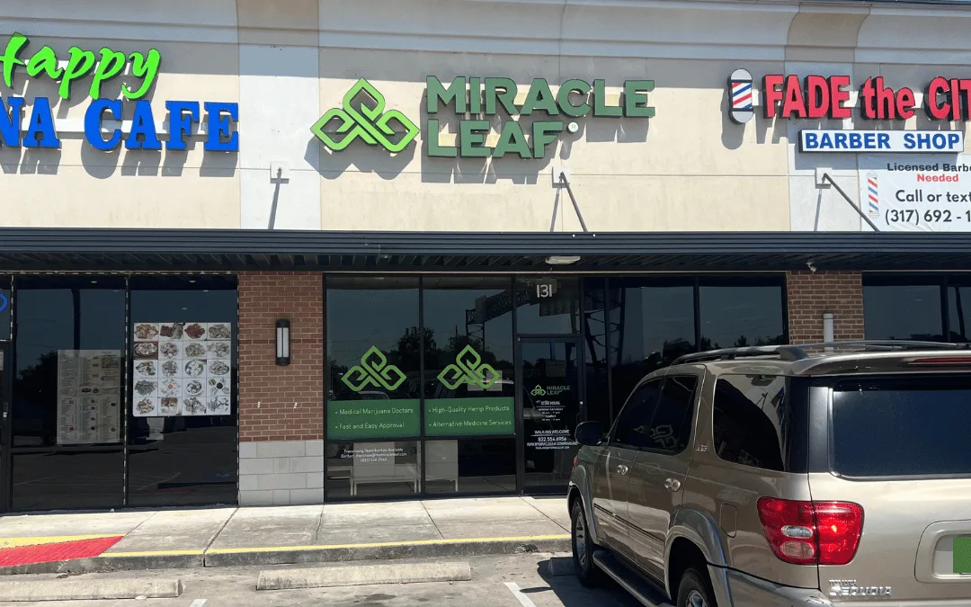 Miracle Leaf Pearland medical marijuana clinic storefront