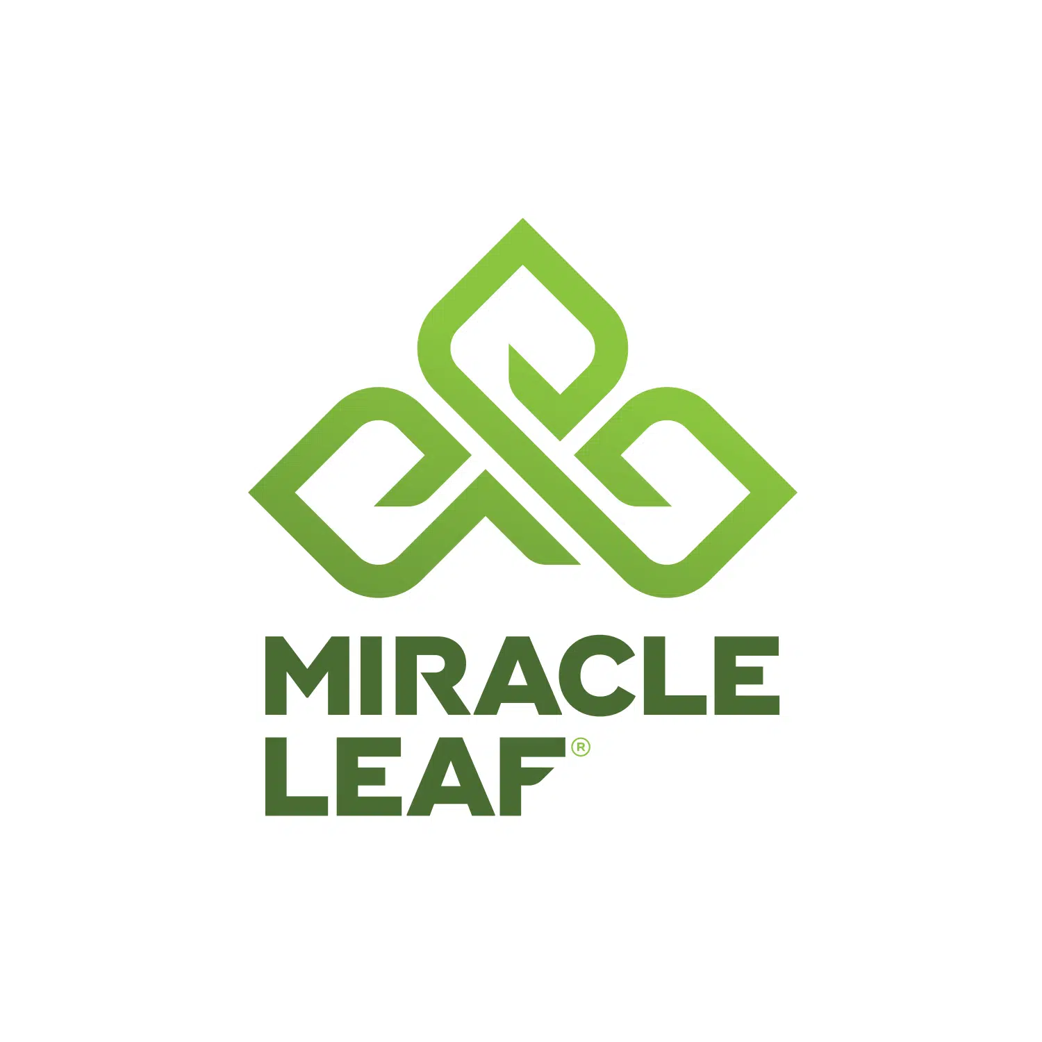 Miracle Leaf® Logo Design Stacked Vertically